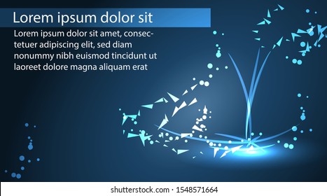 grass background design modern style technology. light blue color. for presentations, backgrounds, posters, wallpapers.