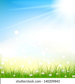 grass background with grass and light effects