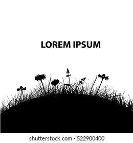 grass background. Vector
