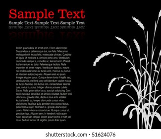 Grass background, vector illustration