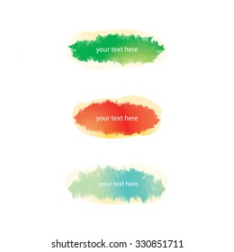 grass banner set