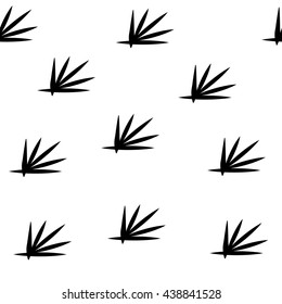 Grass black seamless pattern. Fashion graphic background design. Modern stylish abstract monochrome texture. Template for prints, textiles, wrapping, wallpaper, website etc VECTOR illustration
