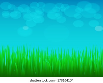 Grass with bokeh background/Grass in spring