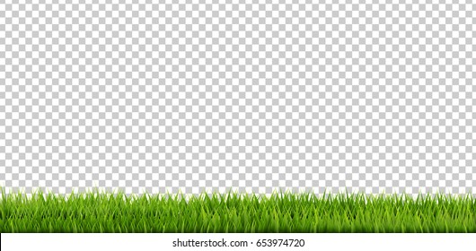 Grass Border , Vector Illustration