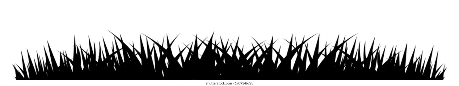 Grass borders icon, Vector Illustration