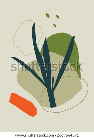 Grass botanical background for modern minimal wallpaper and nature-themed design. Perfect for branding, packaging, invitations, cards, posters, and artistic visuals.