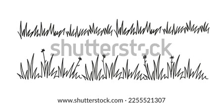 Similar – Image, Stock Photo Clumps of grass and dry cracked earth