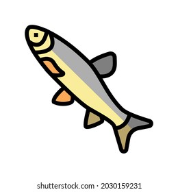 grass carp color icon vector. grass carp sign. isolated symbol illustration