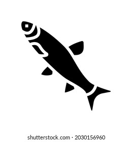 Grass Carp Glyph Icon Vector. Grass Carp Sign. Isolated Contour Symbol Black Illustration