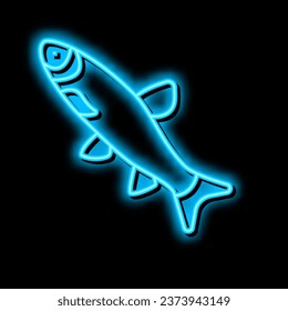 grass carp neon light sign vector. grass carp illustration