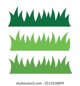 grass cartoon green flat design vector illustration