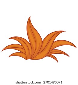 Elemento de decoración de ilustración de dibujos animados de hierba 
