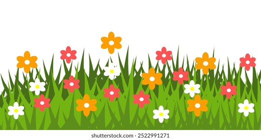 Grass. Collection of grass vector illustrations in flat style. green leaf. Grass illustration isolated on white background