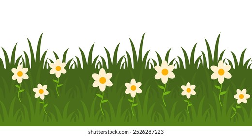 Grass. Collection of grass vector illustrations in flat style. green leaf. Grass illustration isolated on white background