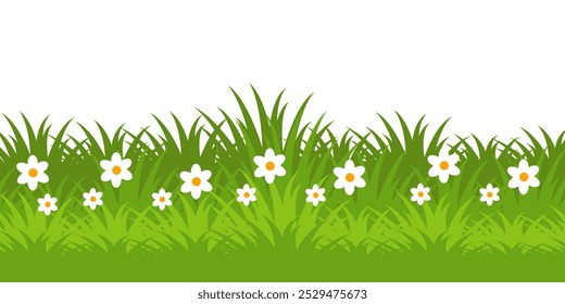 Grass. Collection of grass vector illustrations in flat style. green leaf. Grass illustration isolated on white background
