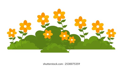 Grass. Collection of grass vector illustrations in flat style. green leaf. Grass illustration isolated on white background