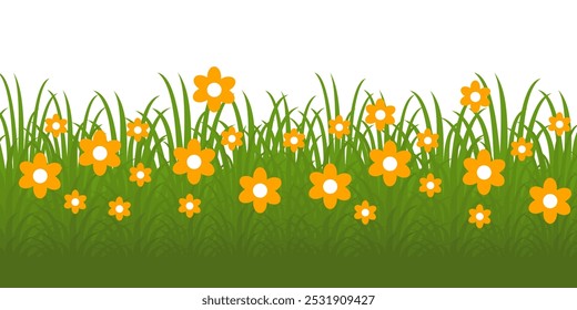 Grass. Collection of grass vector illustrations in flat style. green leaf. Grass illustration isolated on white background