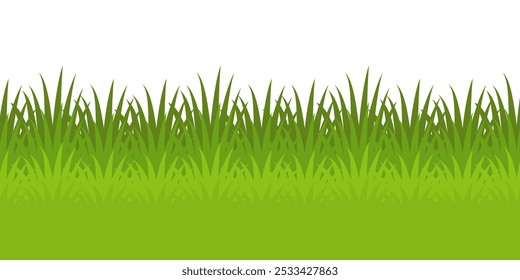 Grass. Collection of grass vector illustrations in flat style. green leaf. Grass illustration isolated on white background