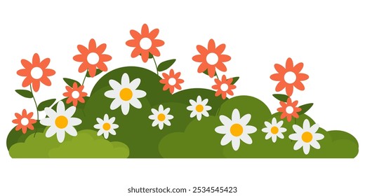 Grass. Collection of grass vector illustrations in flat style. green leaf. Grass illustration isolated on white background.