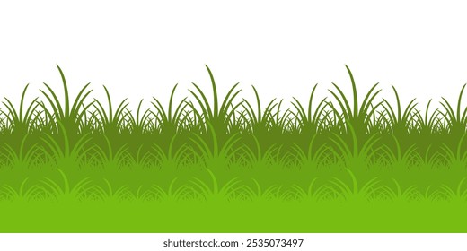 Grass. Collection of grass vector illustrations in flat style. green leaf. Grass illustration isolated on white background