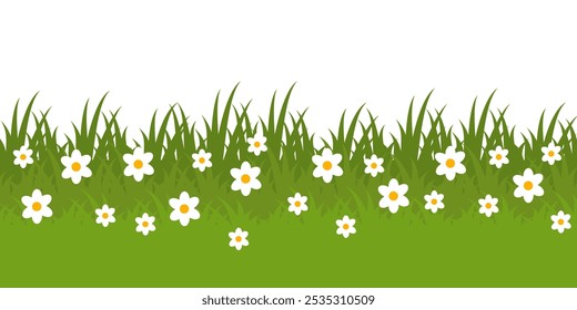 Grass. Collection of grass vector illustrations in flat style. green leaf. Grass illustration isolated on white background