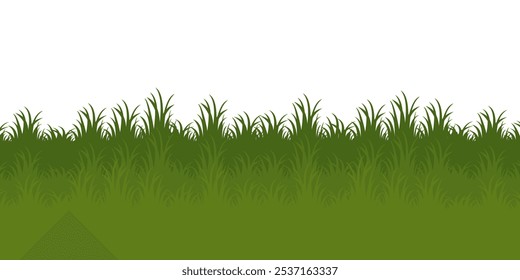 Grass. Collection of grass vector illustrations in flat style. green leaf. Grass illustration isolated on white background