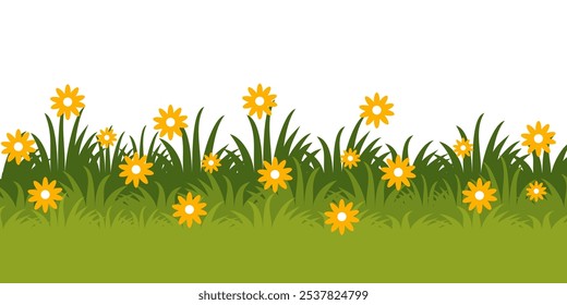 Grass. Collection of grass vector illustrations in flat style. green leaf. Grass illustration isolated on white background