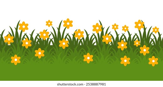 Grass. Collection of grass vector illustrations in flat style. green leaf. Grass illustration isolated on white background