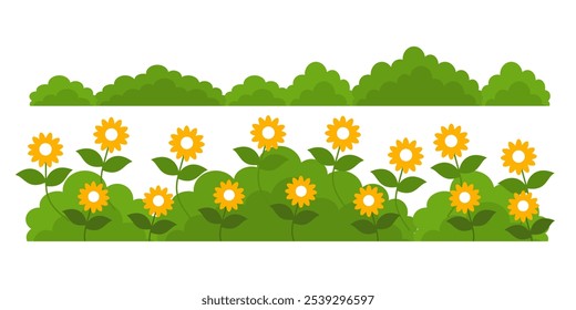 Grass. Collection of grass vector illustrations in flat style. green leaf. Grass illustration isolated on white background