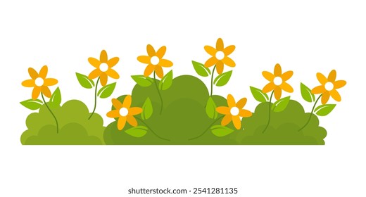 
Grass. Collection of grass vector illustrations in flat style. green leaf. Grass illustration isolated on white background. vector grass and flowers