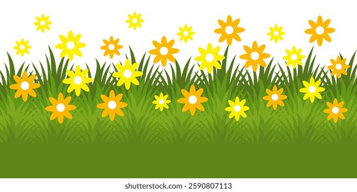 Grass. Collection of grass vector illustrations in flat style. green leaf. Grass illustration isolated on white background.