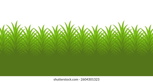 Grass. Collection of grass vector illustrations in flat style. green leaf. Grass illustration isolated on white background