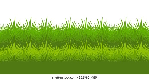 Grass. Collection of grass vector illustrations in flat style. green leaf. Grass illustration isolated on white background