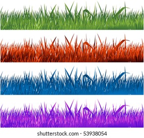 Grass colorful collection