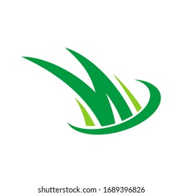 Grass Cut Logo Design  Symbol Vector. For Plant Fiel Mow The Lawn