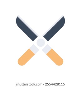 Grass cutter flat icon  vector design illustration. 