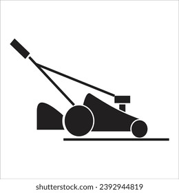 vector de línea de icono de recorte de césped nuevo