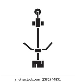 vector de línea de icono de recorte de césped nuevo