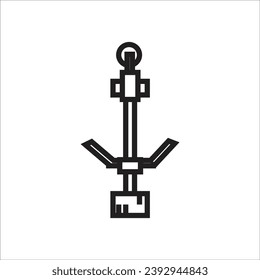 grass cutter icon line vector new