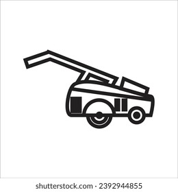 vector de línea de icono de recorte de césped nuevo