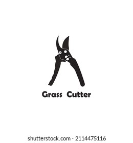 Grass cutter icon vector illustration simple design