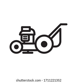 grass cutter icon vector symbol template