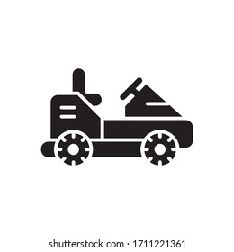 grass cutter icon vector symbol template