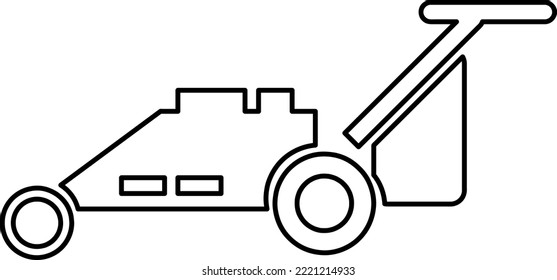 grass cutter icon vector symbol template on white background