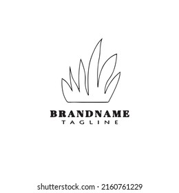 icono de la plantilla de logotipo de diseño de césped ilustración vectorial moderna