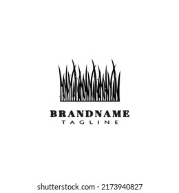 icono de la plantilla de logotipo de diseño de césped ilustración vectorial moderna