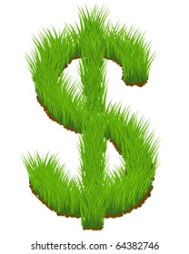 Grass dollar sign