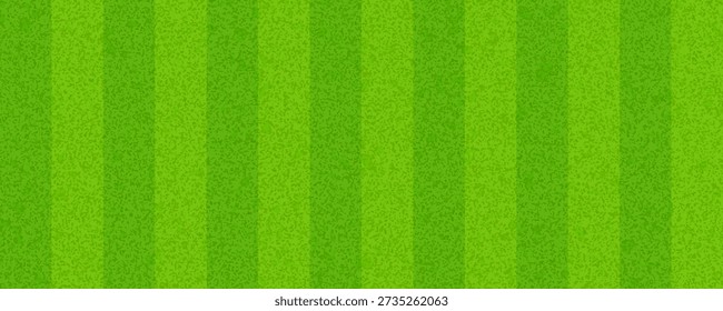 Grass field background concept. Abstract green turf texture. Artificial sport field surface design for football, baseball, soccer game. Textured fake golf lawn ground wallpaper. Vector illustration