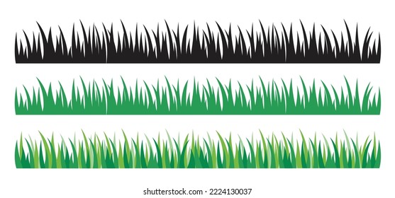 Grasfeldbanner, Vektorgrafik	
