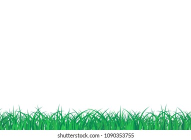 Grass field fresh concept abstract background vector illustration in horizontal